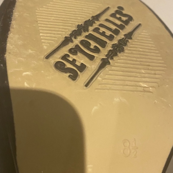 Seychelles retro style black leather heels. Sz 8.5 - Picture 10 of 16